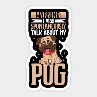 Pug lover Sticker